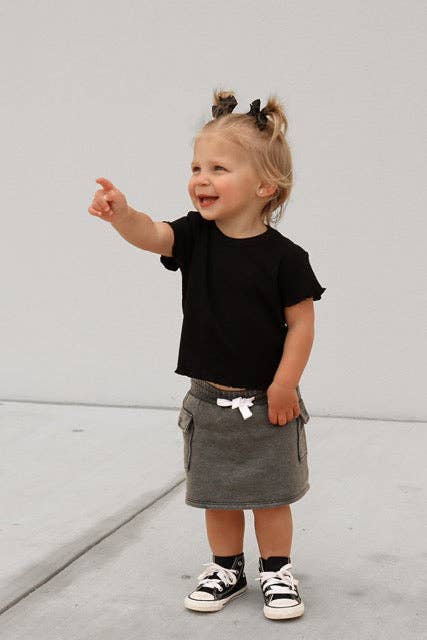 Charcoal skort