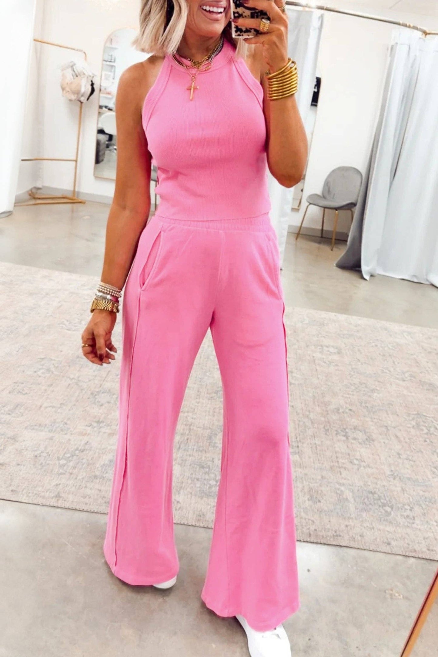 Ribbed Tank and Pants set