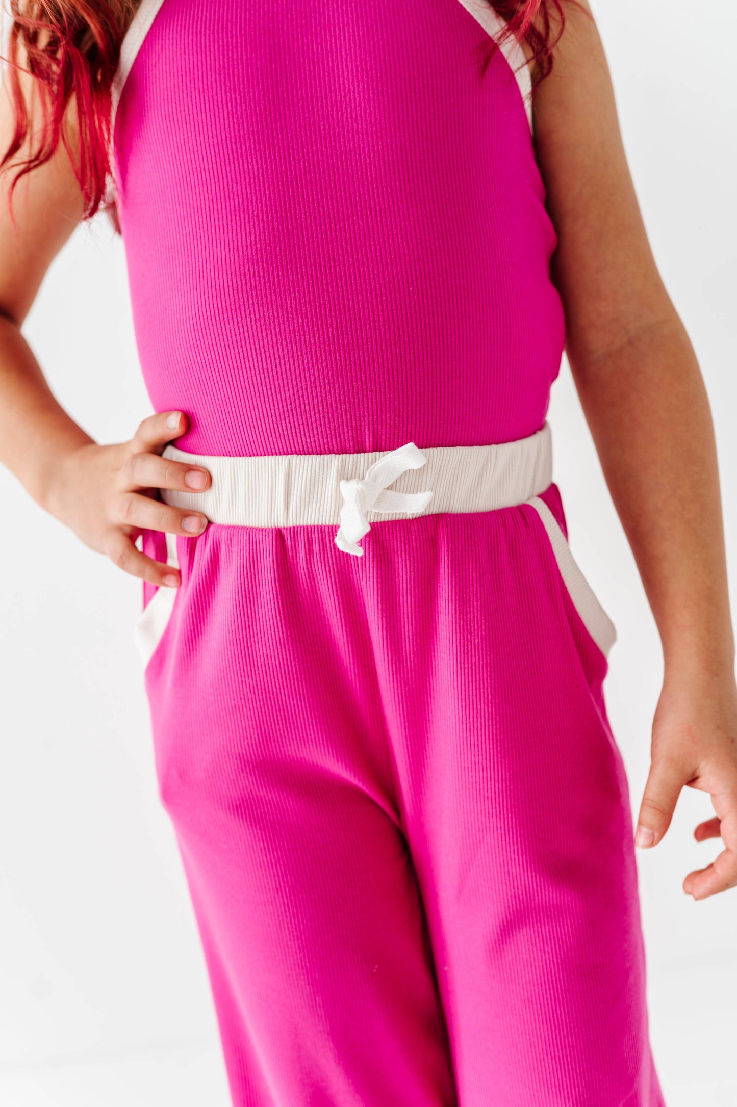 Ribbed Tank Set- Pink