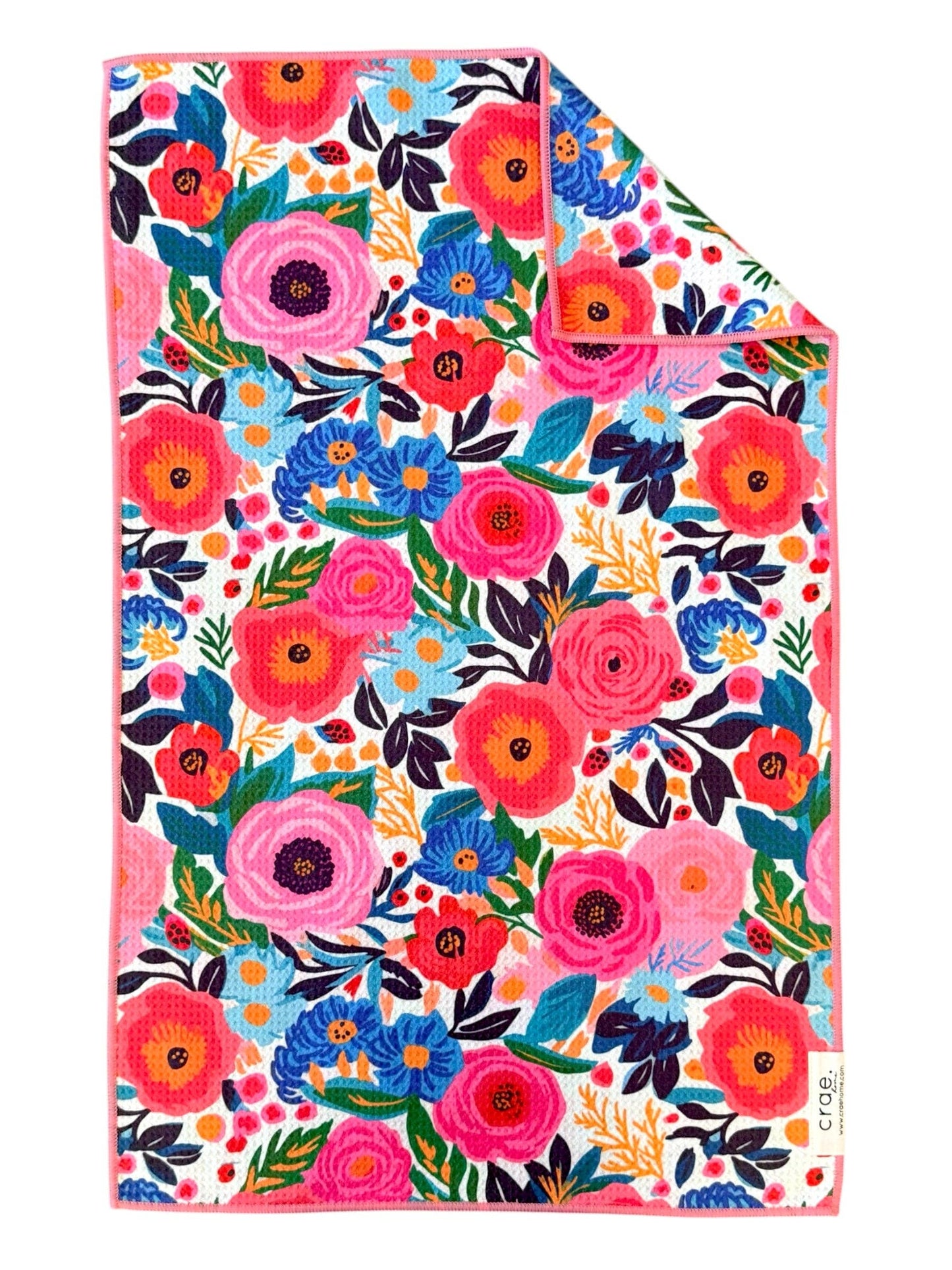 Floral Double-Sided Hand Towel