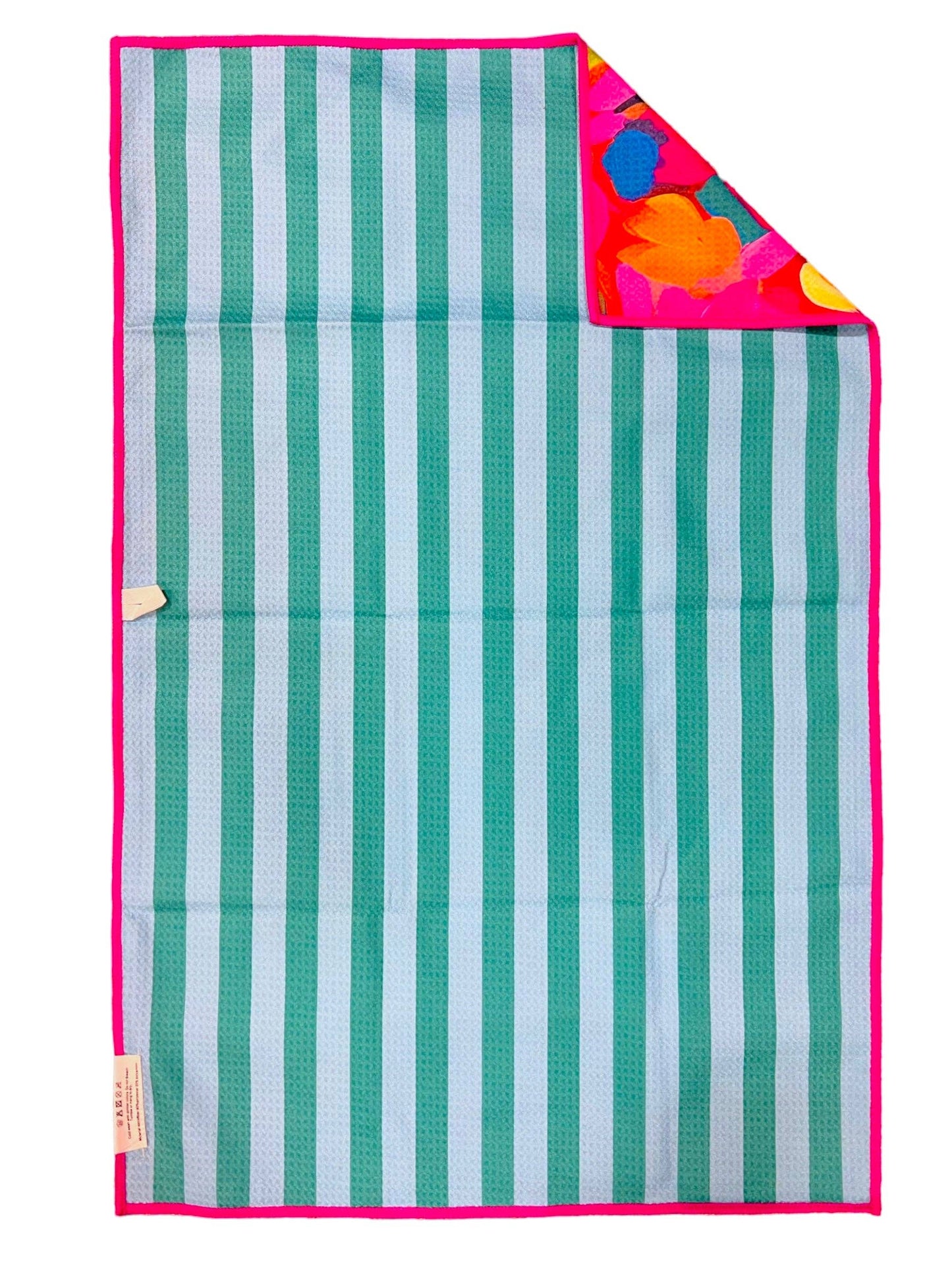 Reversible Floral Hand Towel