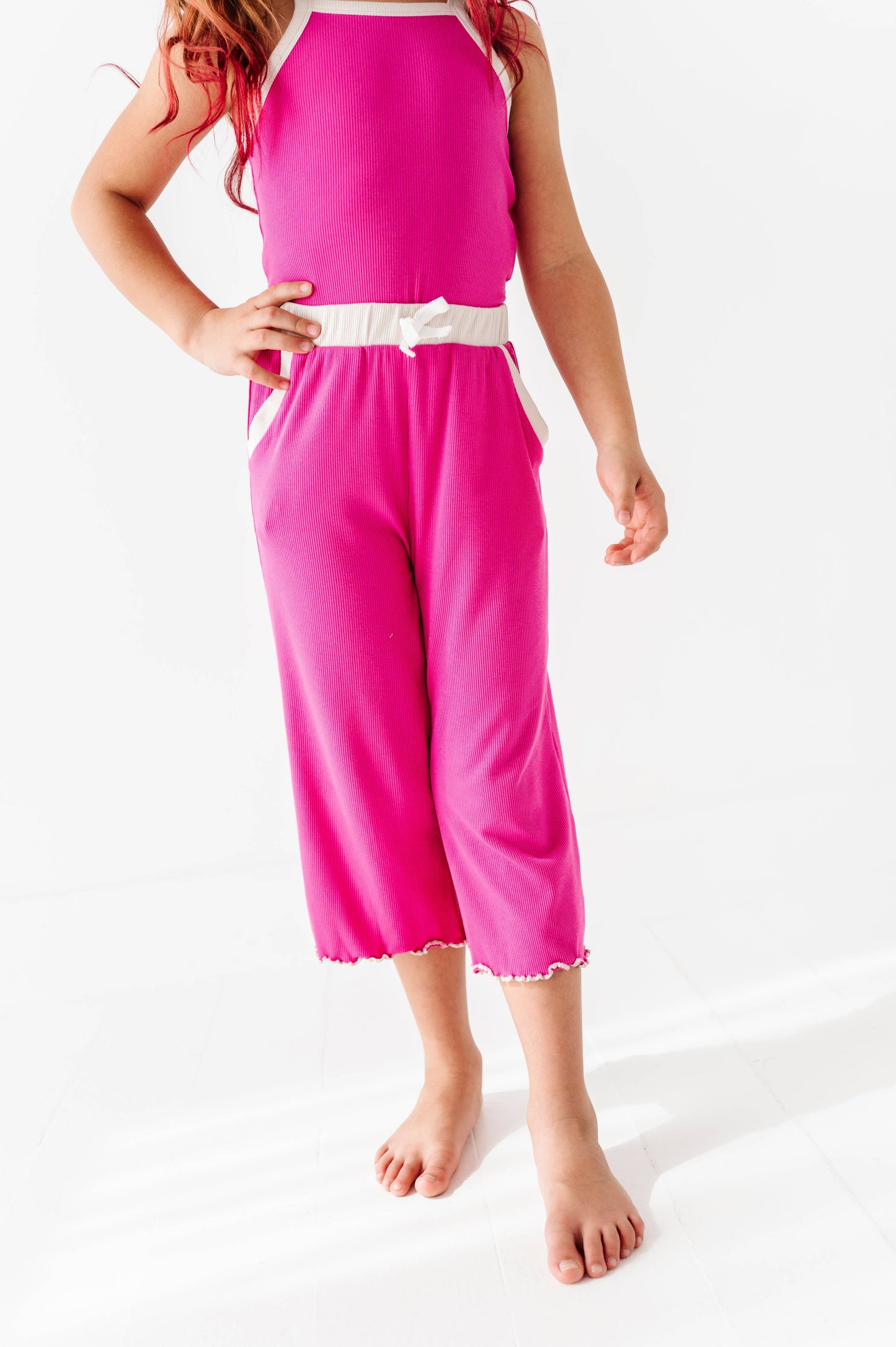 Ribbed Tank Set- Pink