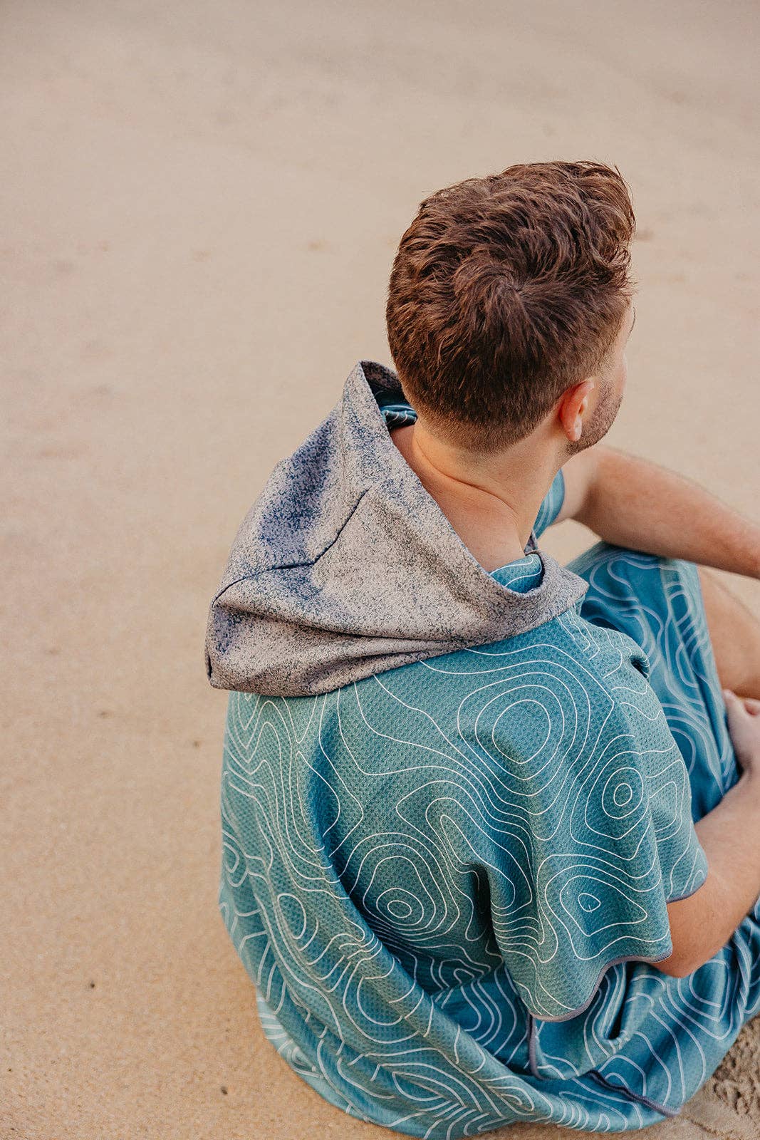 Kids reversible poncho