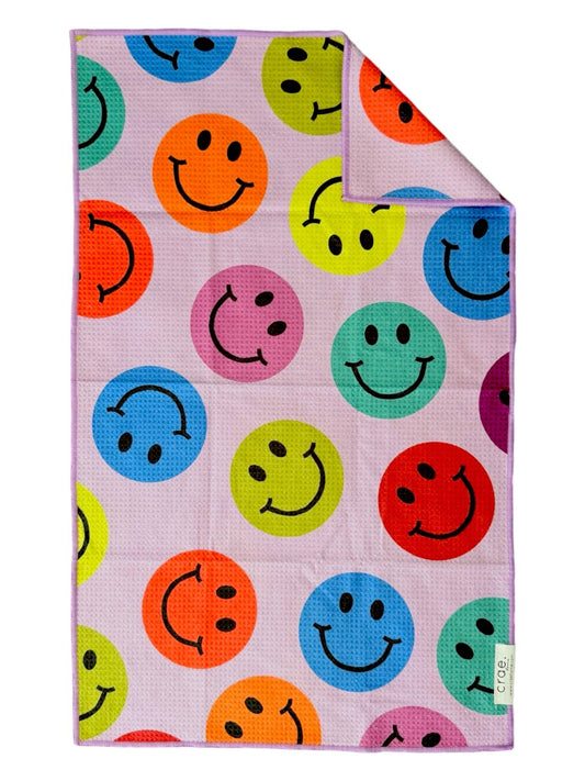 Happy Life Double-Sided Hand Towel