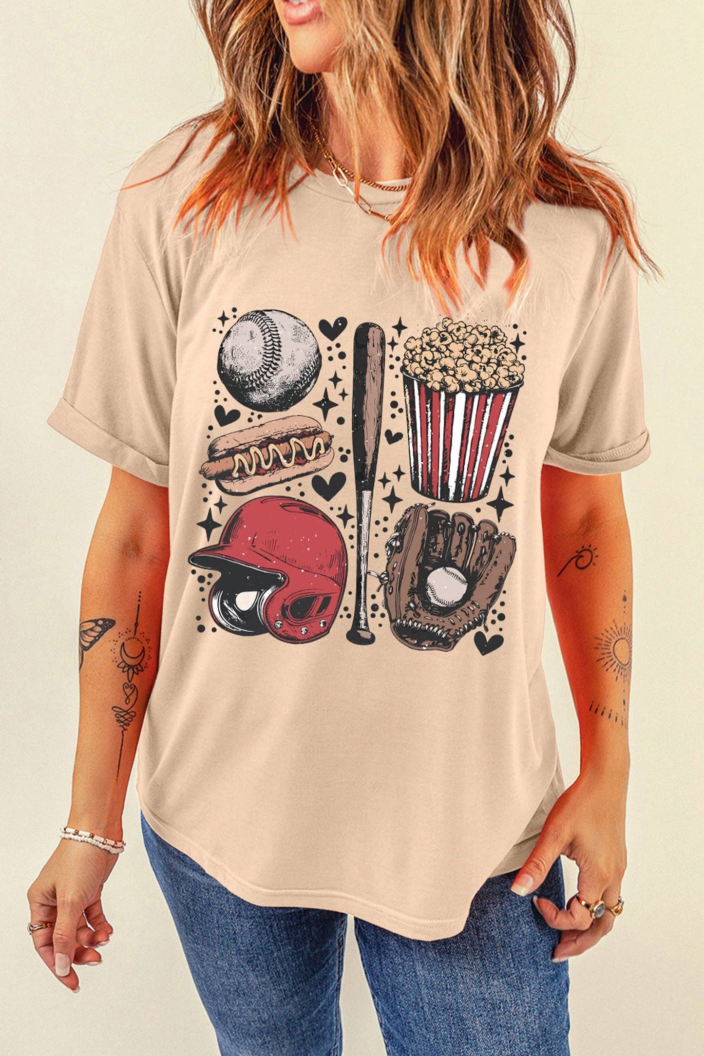 Baseball game day tee