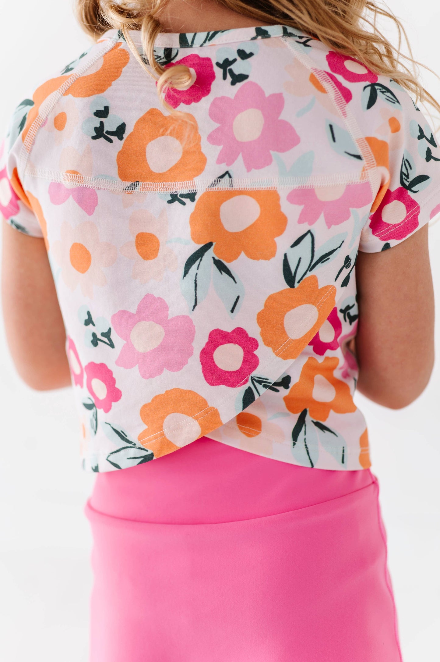 Cross back tee