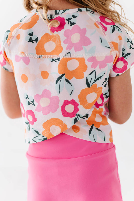 Cross back tee