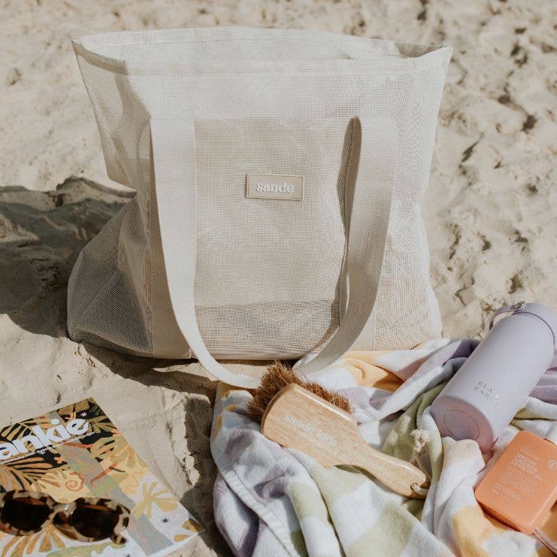 Mini Mesh Beach Bag – Sand