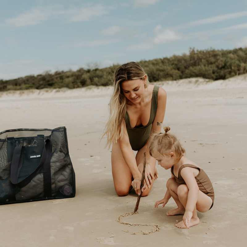 Mesh Beach Bag - Deep Sea
