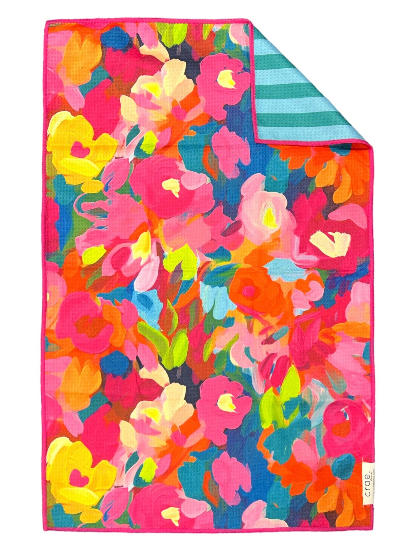 Reversible Floral Hand Towel