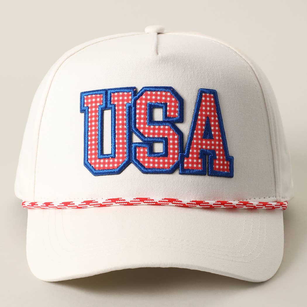 USA blue rope hat
