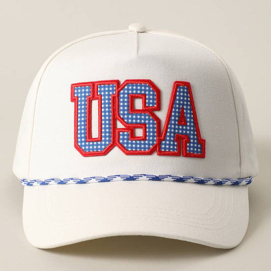 USA blue rope hat