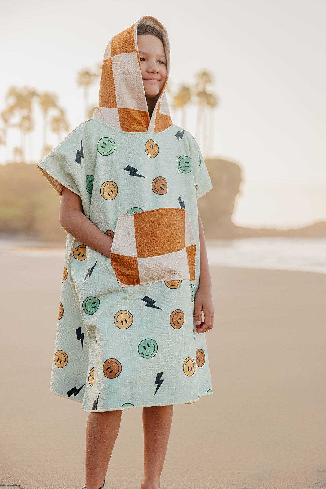 Lighting Bolt Reversible Poncho