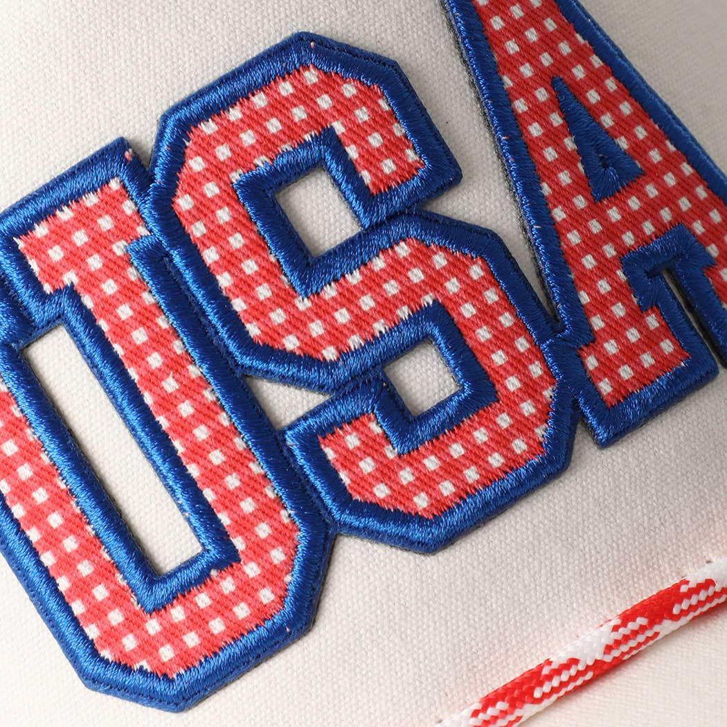 USA Patch Rope Hat Red