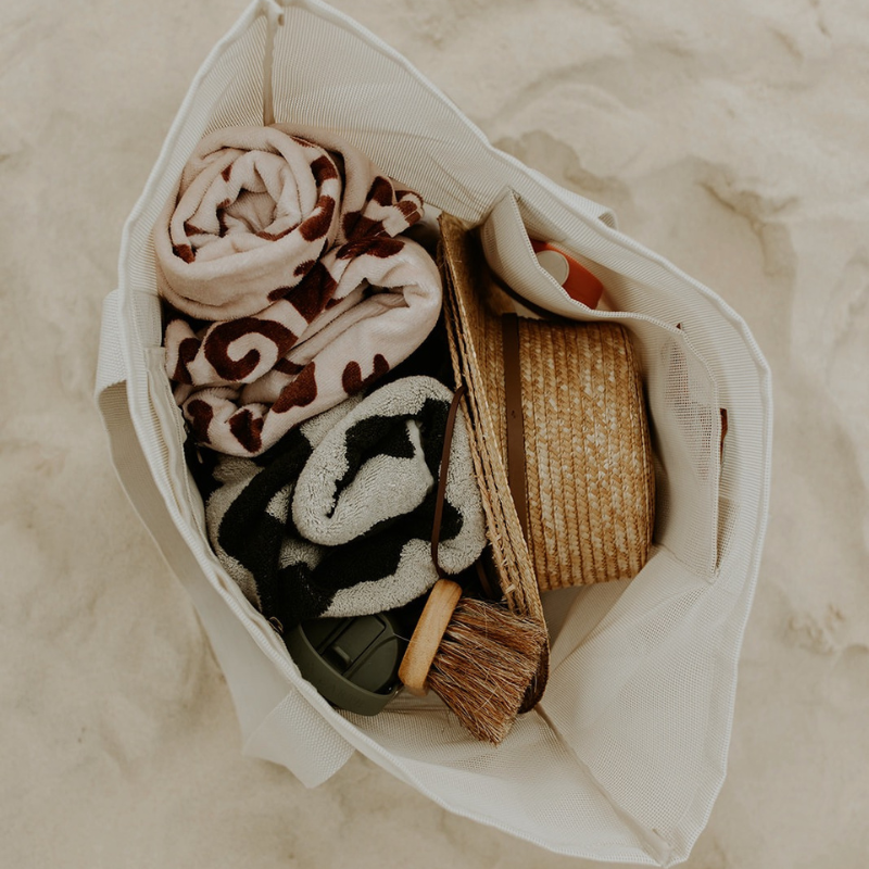 Mini Mesh Beach Bag – Sand