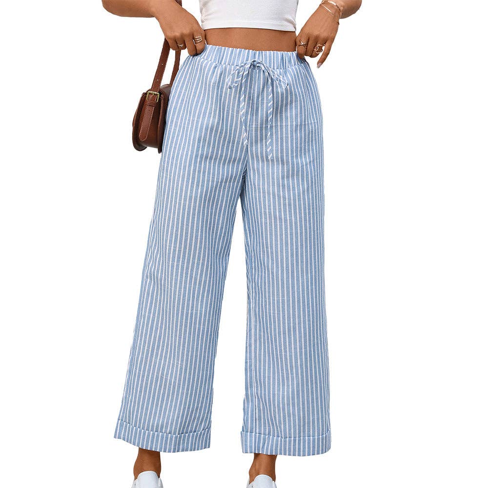 Striped High Waist Pant