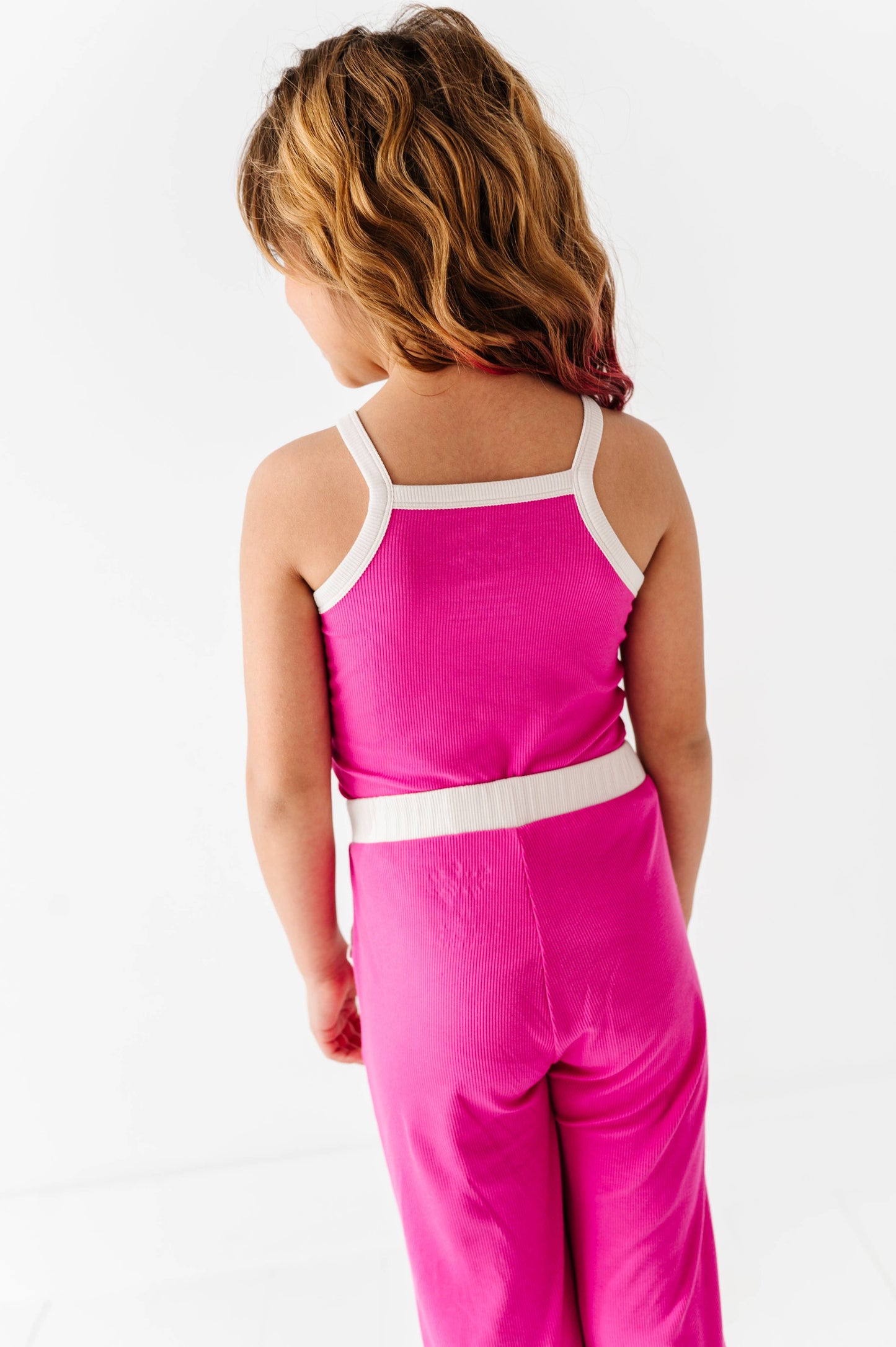 Ribbed Tank Set- Pink