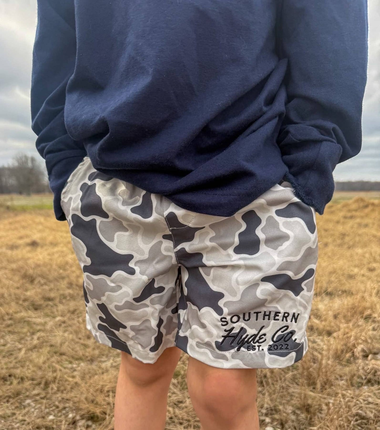 Grey Camo Shorts