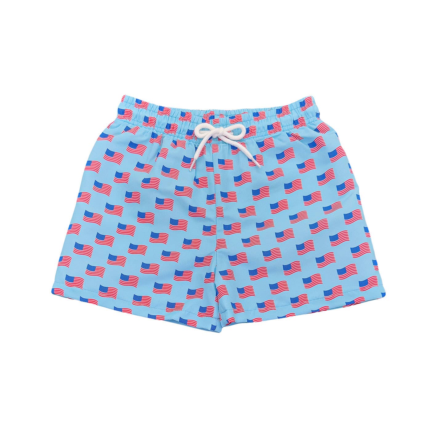 Swim Trunk-Flag Print