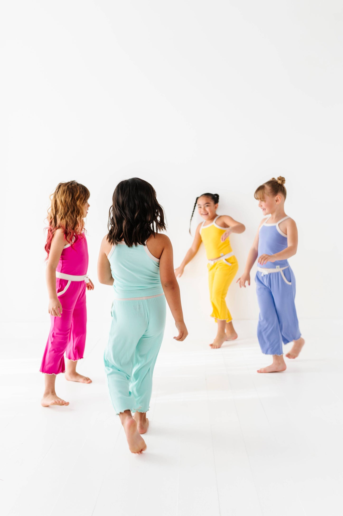 Ribbed Tank Set- Teal