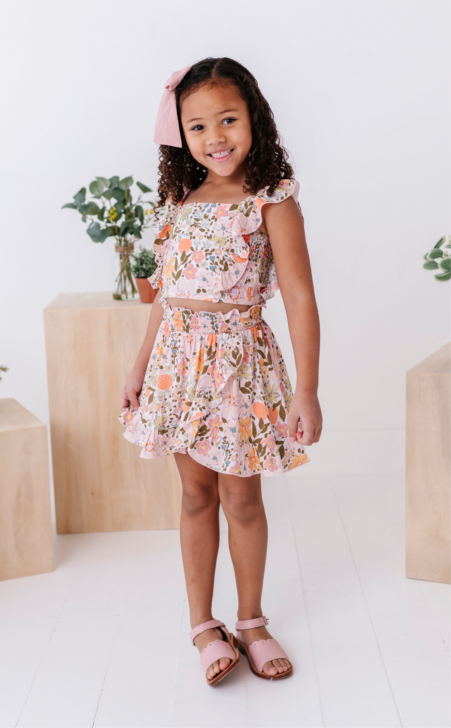 Ruffle tank & skort set