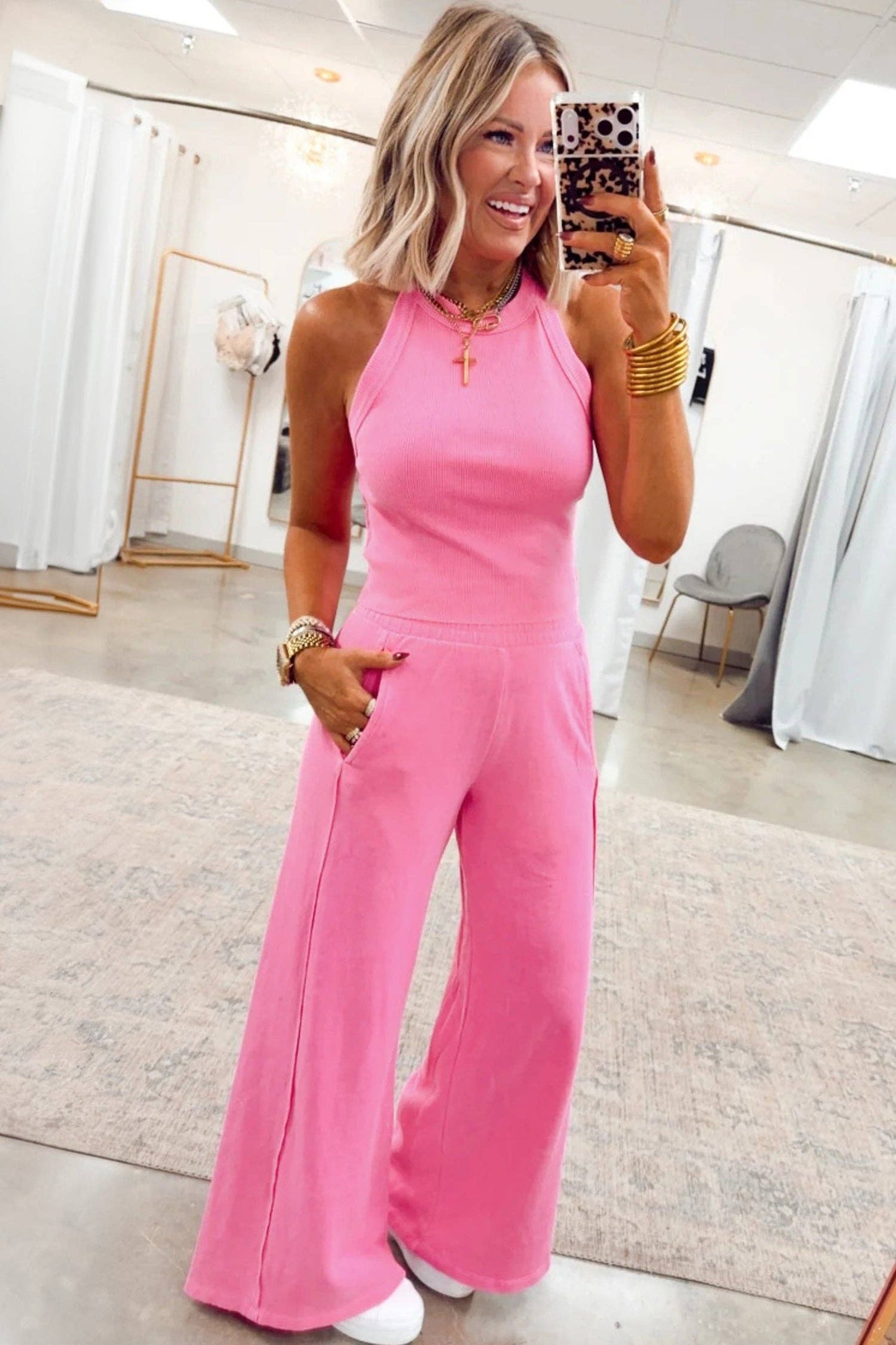 Ribbed Tank and Pants set