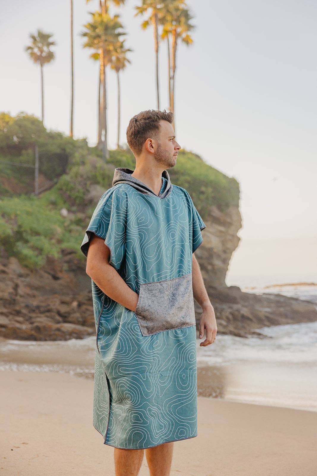 Kids reversible poncho