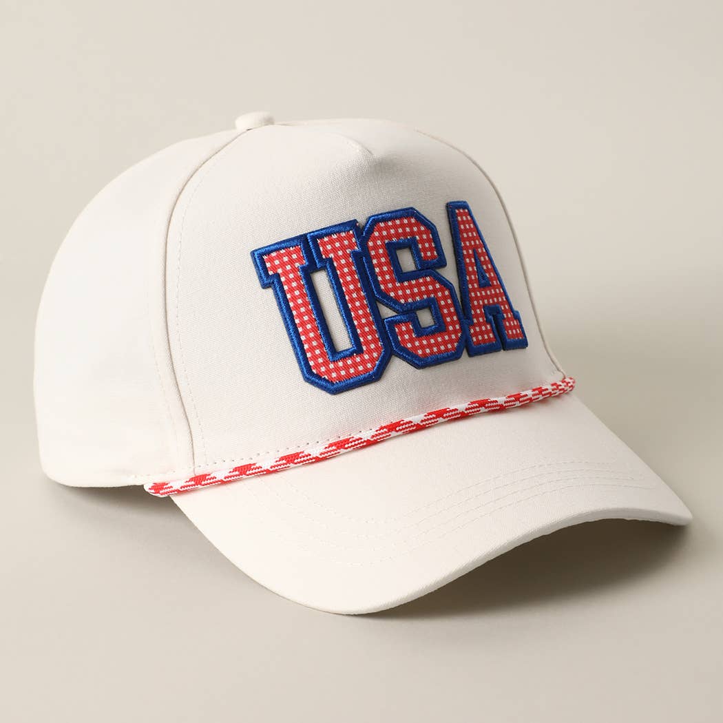 USA blue rope hat